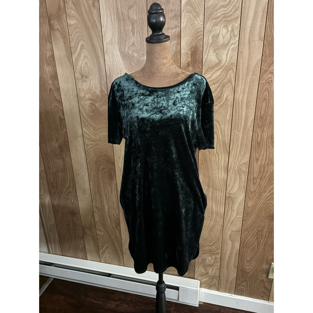 Z Supply green crushed velvet sheath party dress Size XS